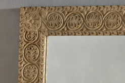 Tannir Mango Wood Carved Mirror - Natural