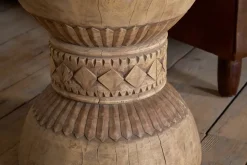 Taru Carved Side Table - Natural