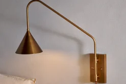 Thottam Swing Arm Wall Lamp - Antique Brass
