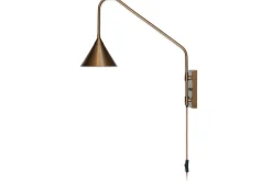 Thottam Swing Arm Wall Lamp - Antique Brass