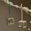 Tiny Kiko Box Decorations (Set of 2) - Antique Brass