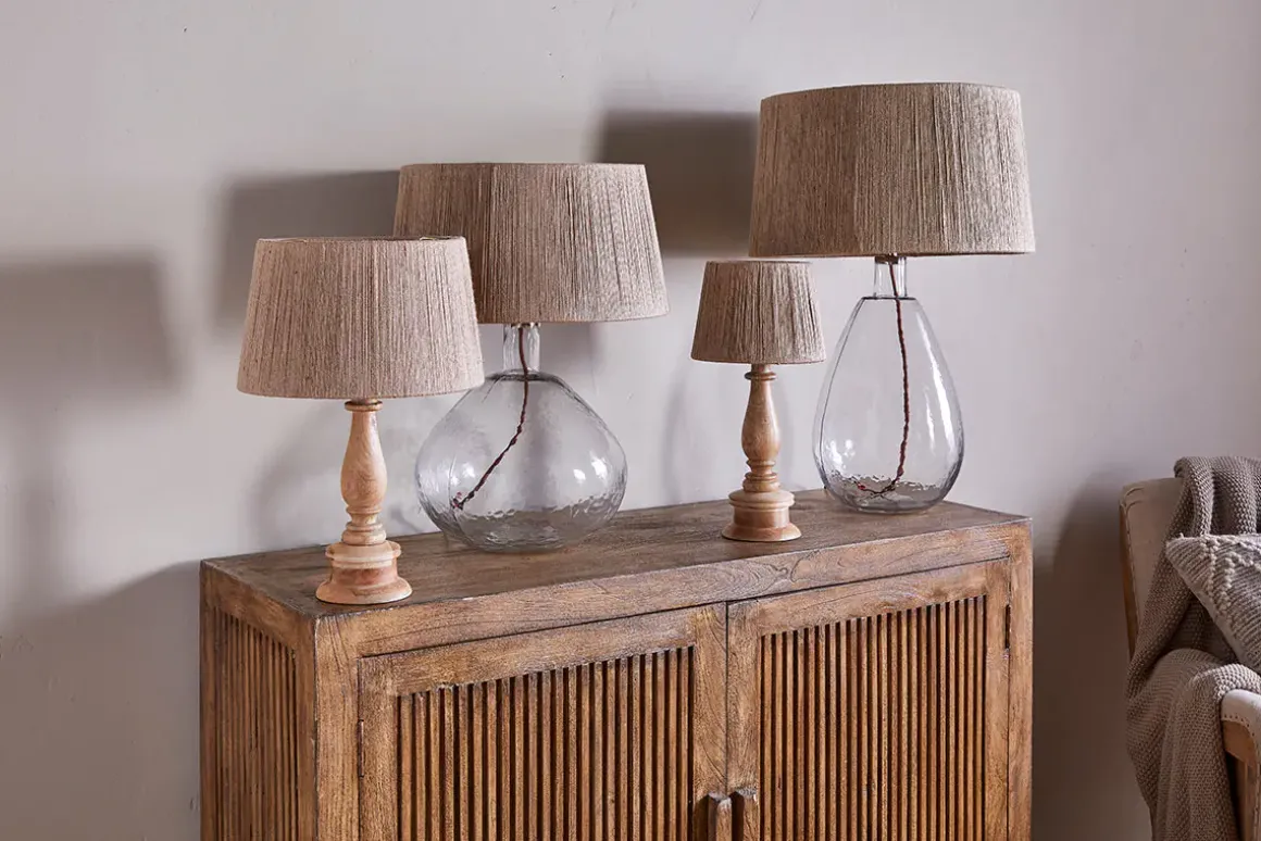 Tiwa Woven Jute Lampshade - Natural