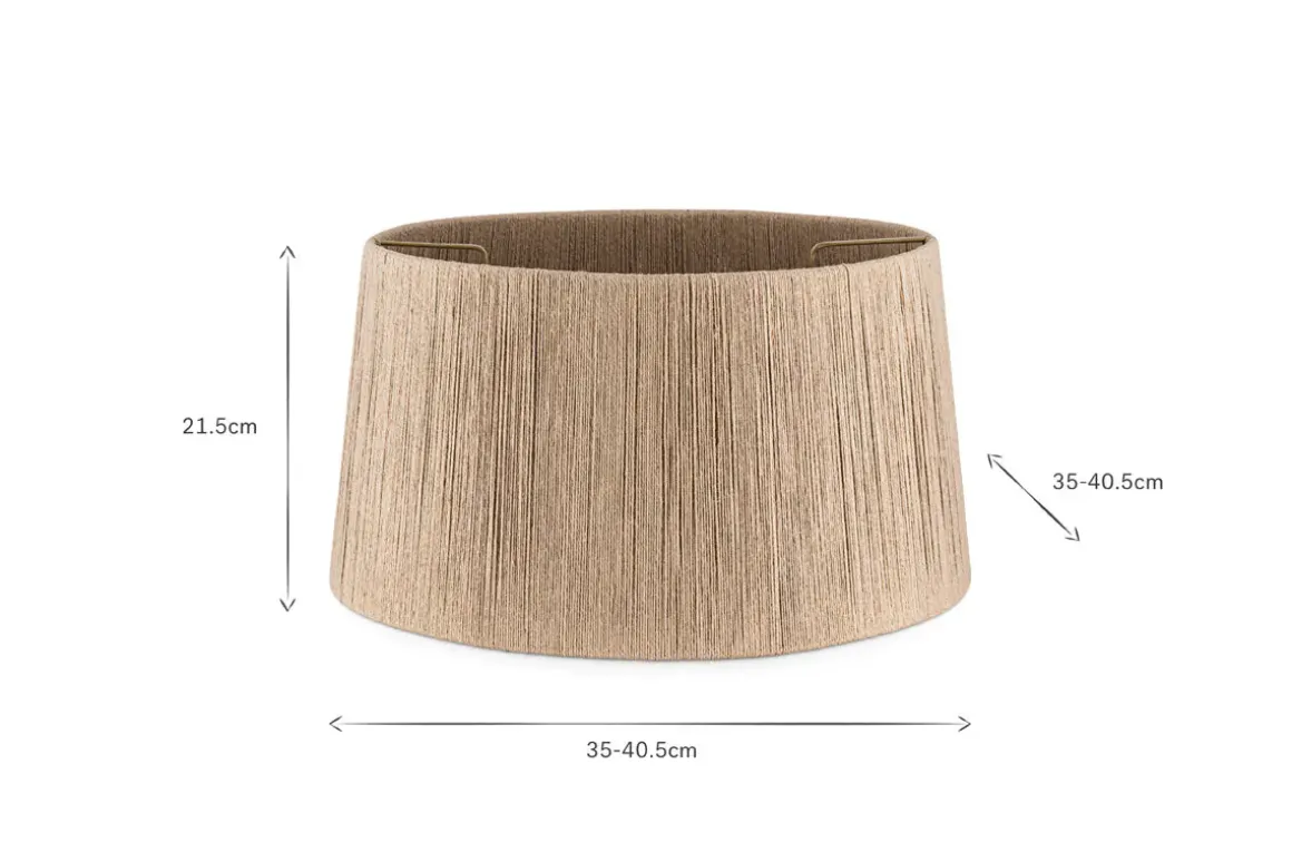 Tiwa Woven Jute Lampshade - Natural