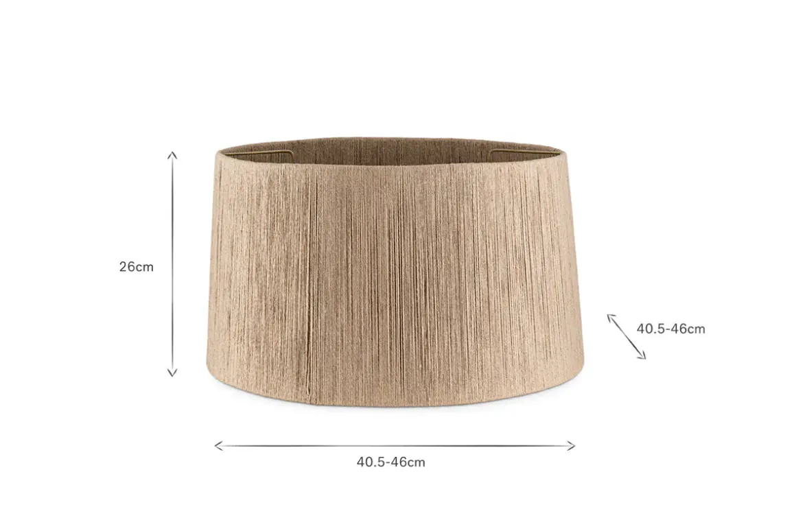 Tiwa Woven Jute Lampshade - Natural