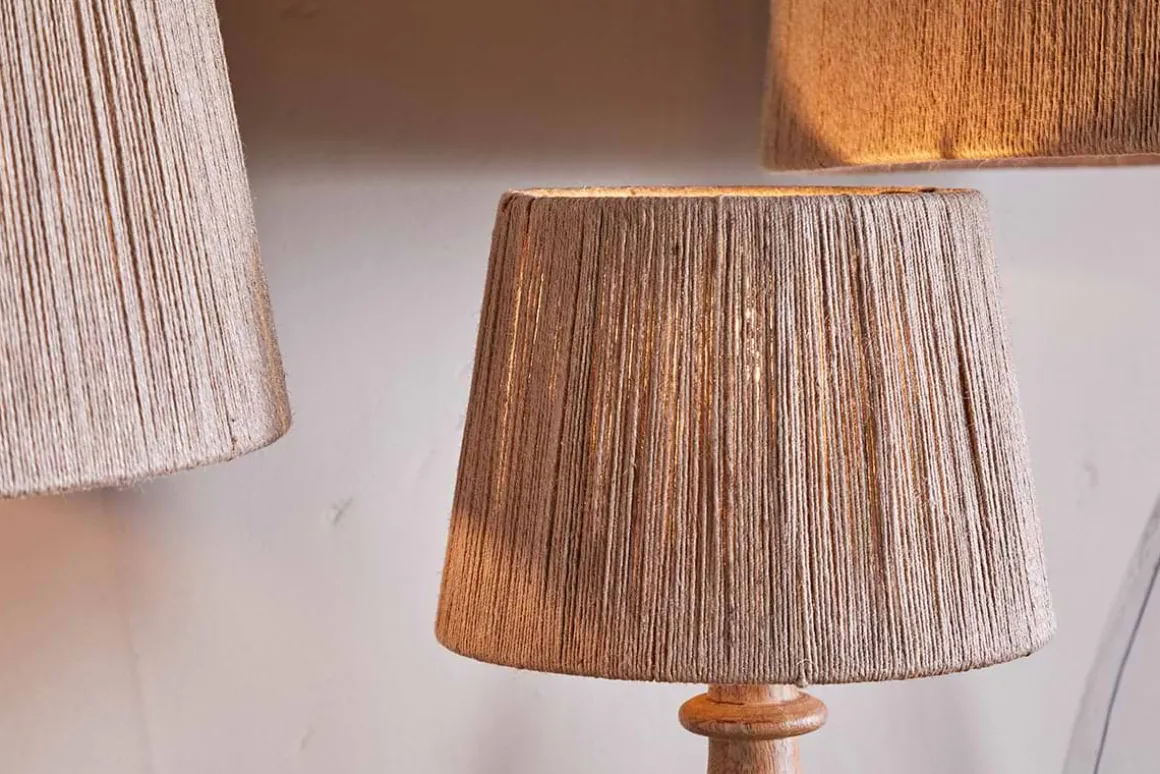 Tiwa Woven Jute Lampshade - Natural