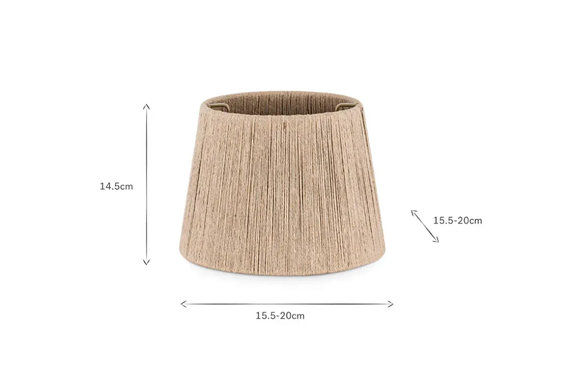 Tiwa Woven Jute Lampshade - Natural