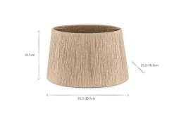 Tiwa Woven Jute Lampshade - Natural