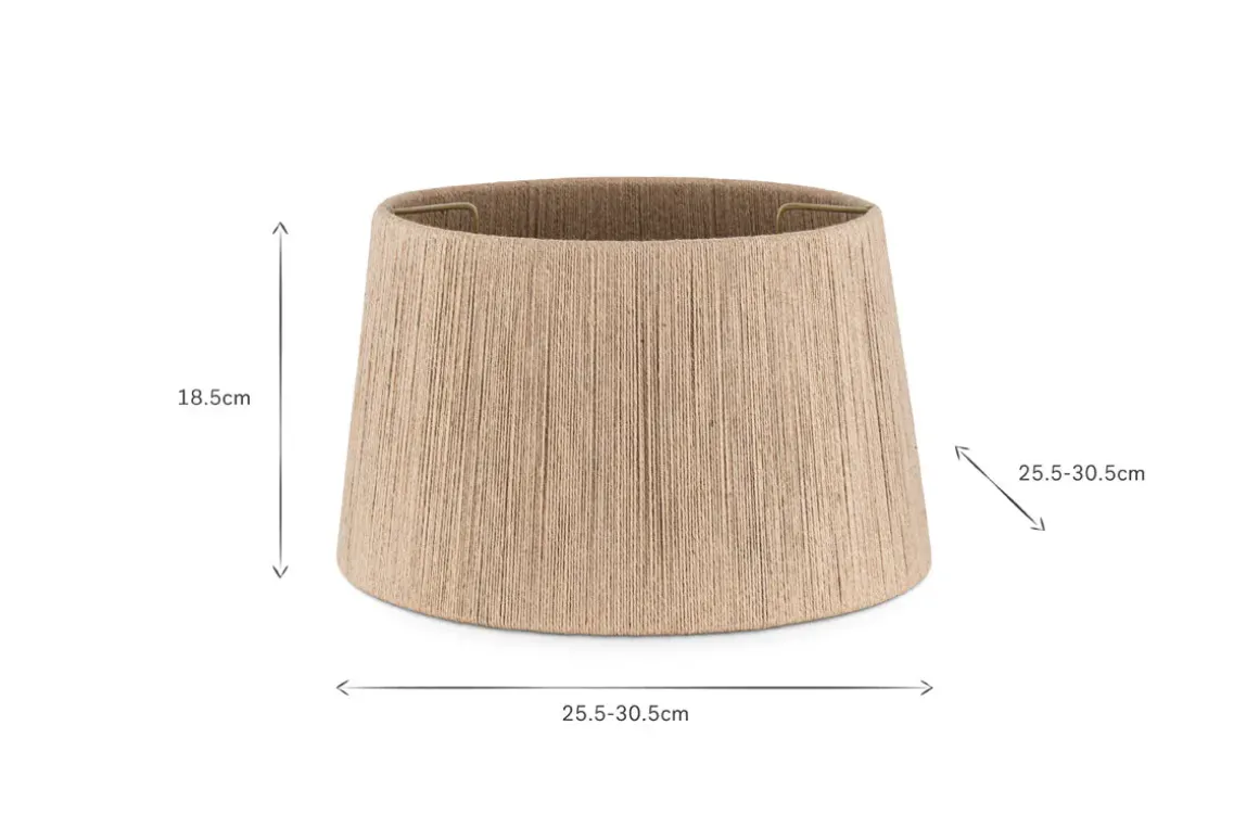Tiwa Woven Jute Lampshade - Natural