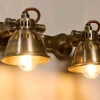 Tubu Brass Double Spot Light - Antique Brass