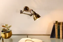 Tubu Brass Extendable Wall Light - Antique Brass