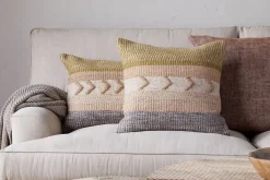 Tuleeka Wool Cushion Cover - Ochre