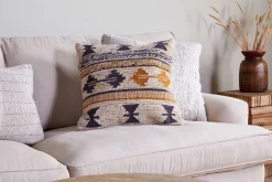 Tussi Ami Cushion Cover - Mustard & Grey