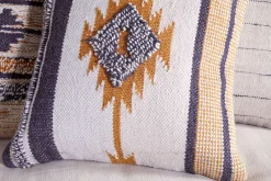 Tussi Mara Cushion Cover - Mustard & Grey