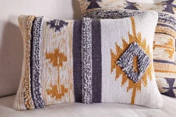 Tussi Sia Cushion Cover - Mustard & Grey