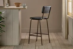 Ukari Counter Chair - Aged Black