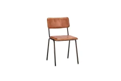Ukari Leather Dining Chair - Aged Tan