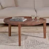 Umar Mango Wood Coffee Table - Dark Brown