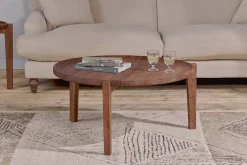 Umar Mango Wood Coffee Table - Dark Brown