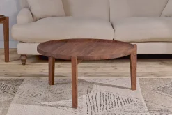 Umar Mango Wood Coffee Table - Dark Brown