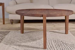 Umar Mango Wood Coffee Table - Dark Brown