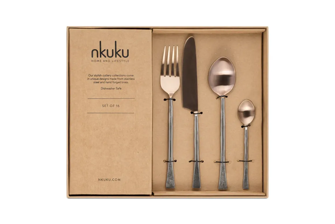 Usa Cutlery Set - Rose Gold (Set of 16)