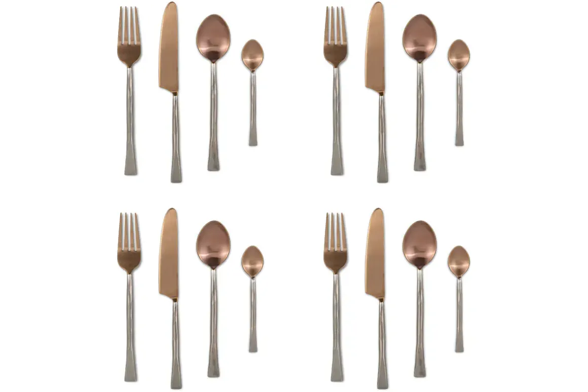 Usa Cutlery Set - Rose Gold (Set of 16)