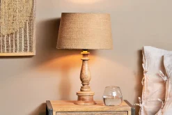 Usha Mango Wood Lamp