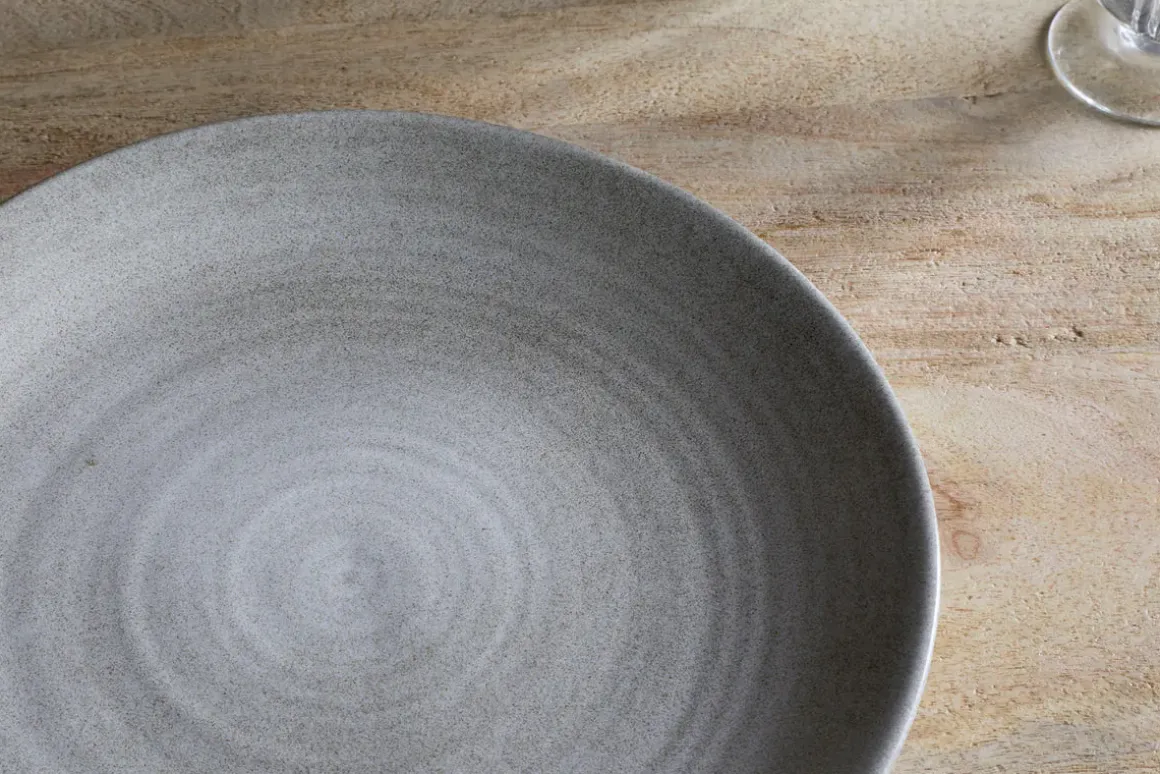 Valinha Earthenware Dinner Plate - Grey