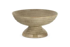 Valinha Earthenware Footed Bowl - Grey