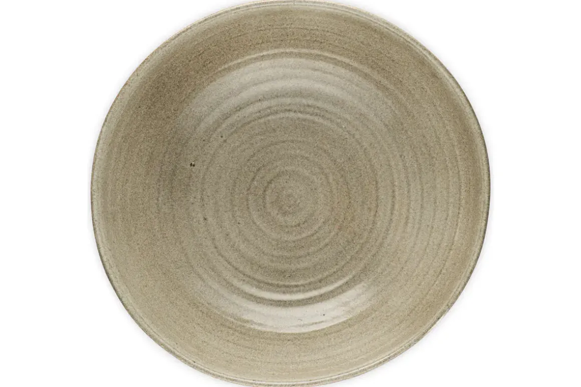 Valinha Earthenware Footed Bowl - Grey