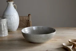 Valinha Earthenware Serving Bowl - Grey