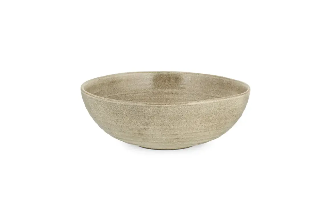 Valinha Earthenware Serving Bowl - Grey