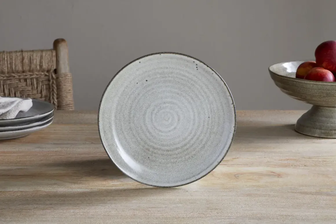 Valinha Earthenware Side Plate - Grey