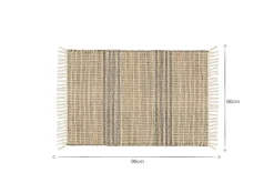 Varli Jute & Cotton Doormat - Natural