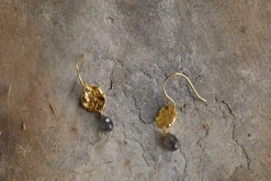 Veera Labradorite Earrings - Gold