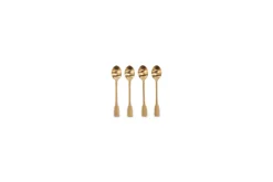 Veeta Teaspoon Set - Brushed Gold (Set of 4)