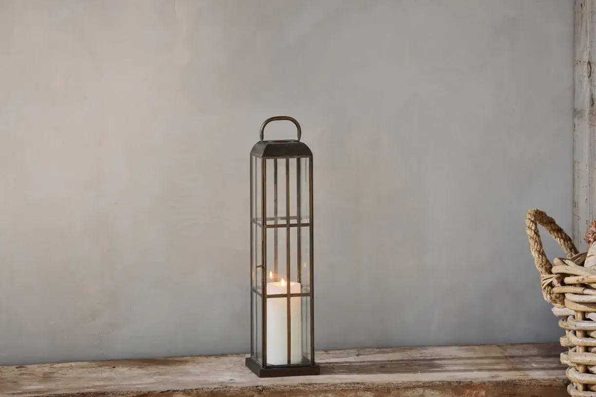 Vemula Lantern - Antique Brass