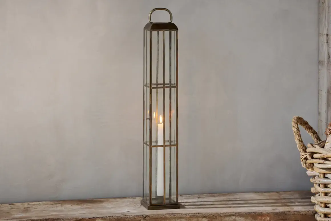 Vemula Lantern - Antique Brass