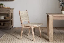 Vinay Woven Armless Dining Chair - Natural