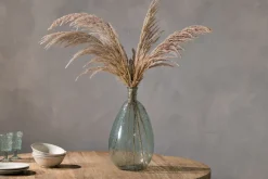 Virya Recycled Glass Vase - Pale Blue