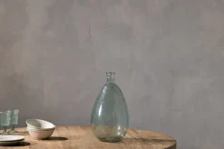 Virya Recycled Glass Vase - Pale Blue