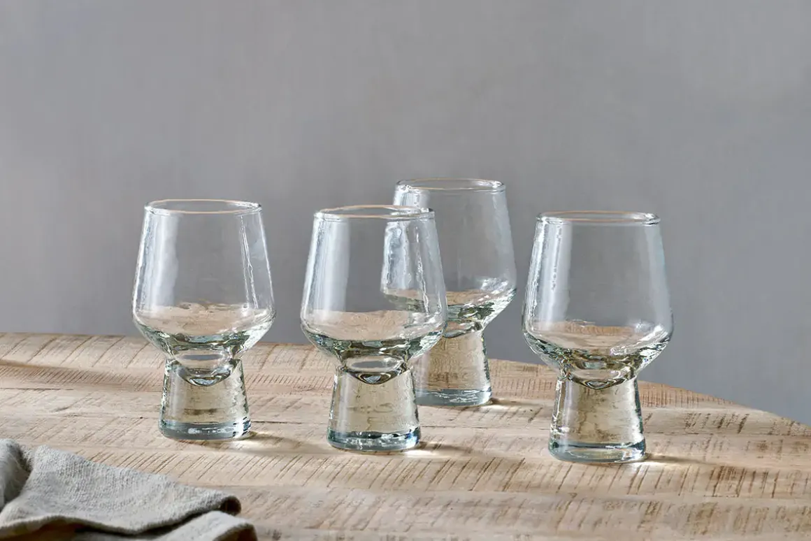 Visla Glass - Light Smoke (Set of 4)