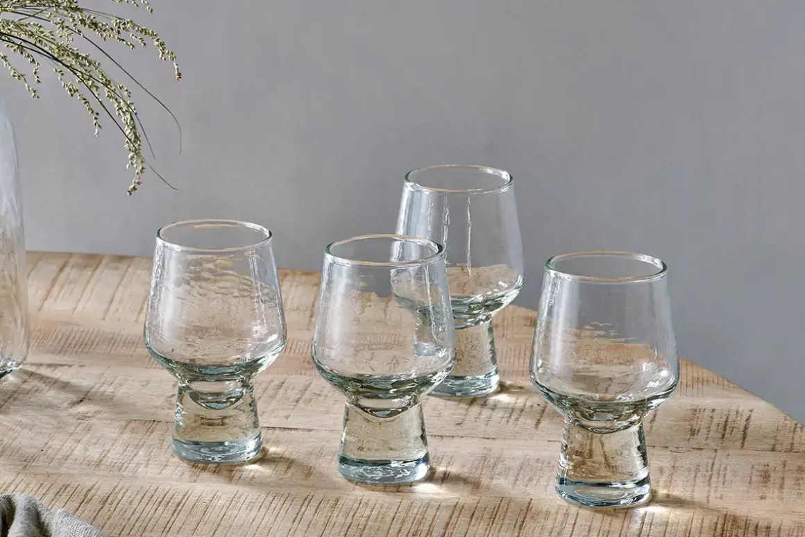 Visla Glass - Light Smoke (Set of 4)