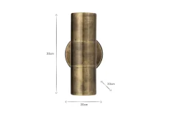 Vitla Outdoor Wall Lamp - Antique Brass