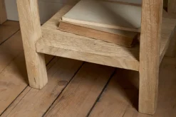 Vivan Grooved Bedside Table - Natural