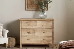 Vivan Grooved Chest of Drawers - Natural