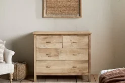 Vivan Grooved Chest of Drawers - Natural