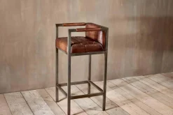 Wamma Leather Bar Chair