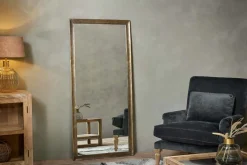 Yadur Full Length Mirror - Antique Brass