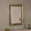 Yadur Rectangular Mirror - Antique Brass - Small